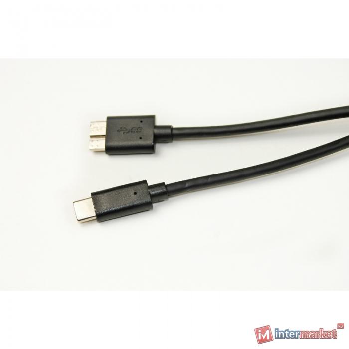 Кабель PowerPlant USB Type C - USB 3.0 High Speed Micro, 1.5 м