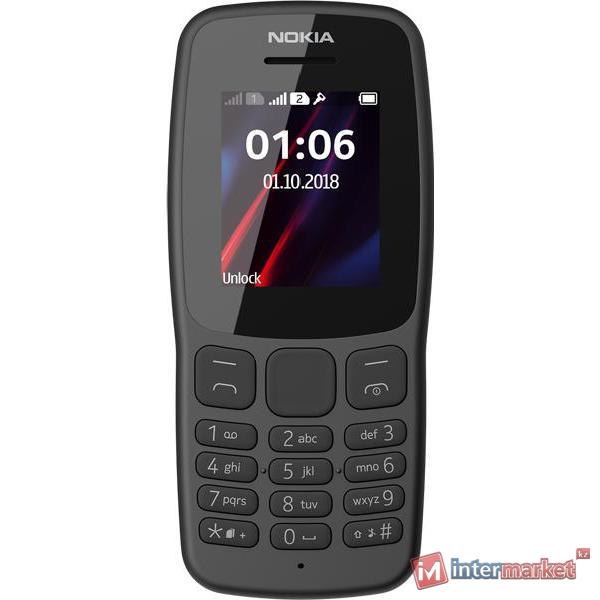Мобильный телефон Nokia 106 DS, Grey